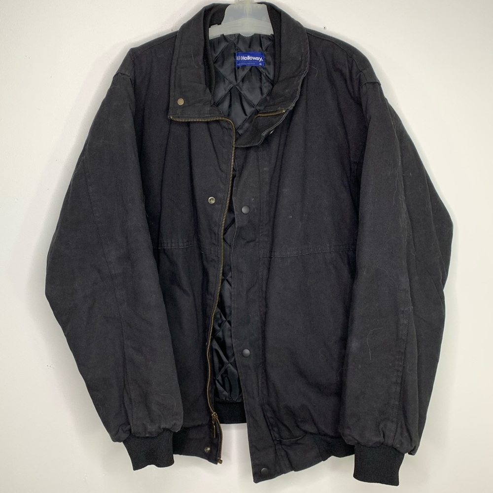 Holloway XL Black Duck Bomber Quilt Work Jacket